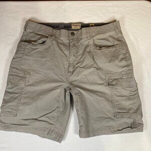 Redhead Cargo Flex Waist Shorts Men's 36 Gray Cotton Blend